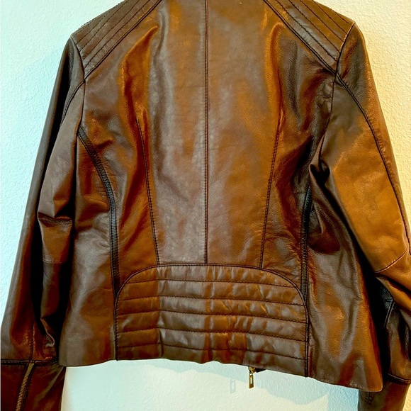Women’s Wilson’s Leather Brown Leather Jacket - Picture 4 of 6